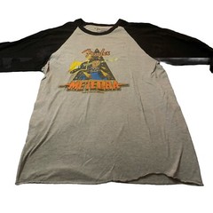 Fender Meteora Tshirt Size Medium 3/4 Sleeve Graphic Tee
