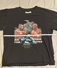 Headgear Classics Vintage Mike Tyson vs Holyfield Tshirt Mens Size XL 1997 MGM