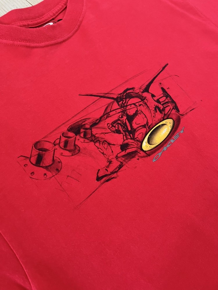 Oakley Vintage “Factory Pilot” Red T-Shirt
