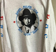 David Allan Coe VTG long sleeve gray Unisex All sizes S to 5XL 2F526