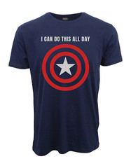 MARVEL CAPTAIN AMERICA I CAN DO THIS ALL DAY T SHIRT