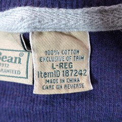 Vintage LL Bean Shirt Mens Large Blue Crewneck Top Outdoor Thin Base Layer Tee