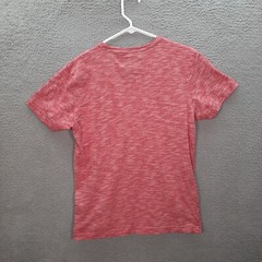 Bruno Shirt Adult Large Red White Geometric Lightweight Stretch Preppy Workwear