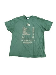 McDonald’s McGold Card Receipt Thank You Green Crew T-Shirt Men’s XL