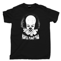 IT T Shirt PENNYWISE Killer Clown Chud Stephen King Derry Maine Losers Club Tee