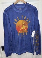 Disney Parks World The Lion King One True King Blue Long Sleeve Shirt Small S