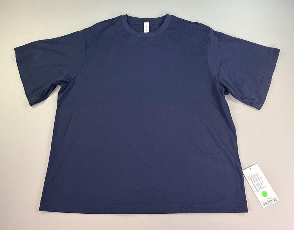 Lululemon Men’s Heavyweight Cotton Oversized T-Shirt ~ True Navy ~ XL ~ NWT