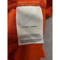 Nike Dri-FIT Mens Training Shirt Orange Short Sleeve Swoosh Large 371642-891