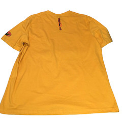 BALI INDONESIA T SHIRT MENS XXL 46×30 YELLOW COTTON SHORT SLEEVE TROPICAL KRISNA