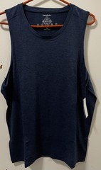 Flag & Anthem MadeFlex Men’s Crew Neck Navy Heather Sleeveless Tank Top Medium M