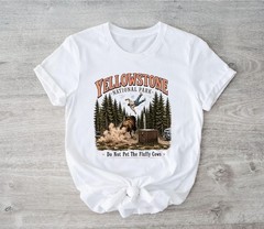 Yellowstone National Park Do Not Pet The Fluffy Cows Vintage T-Shirt