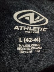 Athletic Works Men’s Short Sleeve L Driworks Moisture Wicking Blue. Nwt