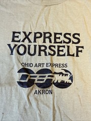 Vintage 1980s Espresso Yourself Ohio Art Express XL T-Shirt Akron INV-JDH29