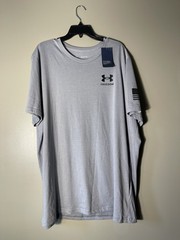 Under Armour Men’s Freedom Flag Graphic T-Shirt Size 3XL Gray New