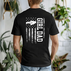 Girl Dad Club Shirt Father’s Day Gift From Daughter Funny New Daddy Graphic Tee