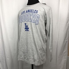 LA Los Angeles Dodgers Gray Long Sleeve T-Shirt Genuine Merchandise Fanatics MLB