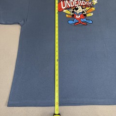 Vintage The Underdog TV Show T-shirt XXL Retro Cartoon Comic Superhero Y2K Felt