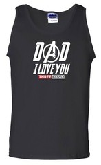 Dad I Love You 3000 Vest Funny MCU Daddy Father’s Day Birthday Gift Men Tank Top