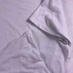 Vtg 80s Hanes Blank Tee L White Single Stitch USA Distressed Boxy Fit Thrashed