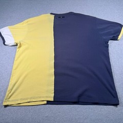 Tommy Jeans Shirt Adult Extra Large Navy Blue Yellow Casual Tri Color Mens
