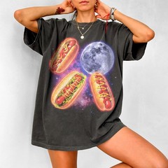 Vintage Hot Dog Field Guide Americana Foodie 2D T Shirt Unisex Gift Tee