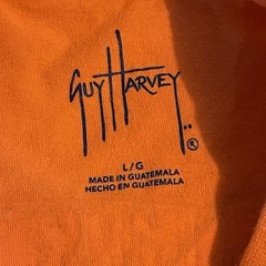 Guy Harvey Shirt Men Large Orange Fishing Outdoors Workout Streetwear Casual Tee
