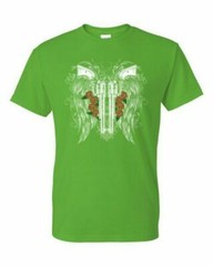 T-Shirt – WINGED GUNS ROSES – HUMOR / NOVELTY Adult DryBlend®