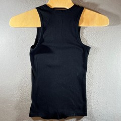 855 | True Religion Ribbed Racerback Logo Graphic Tank Top Black Mens 2XL