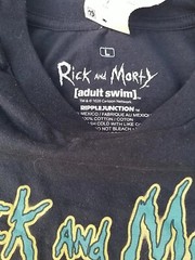 Mens Rick and Morty Navy Blue Graphic Adult Swim T- Shirt Large NWT