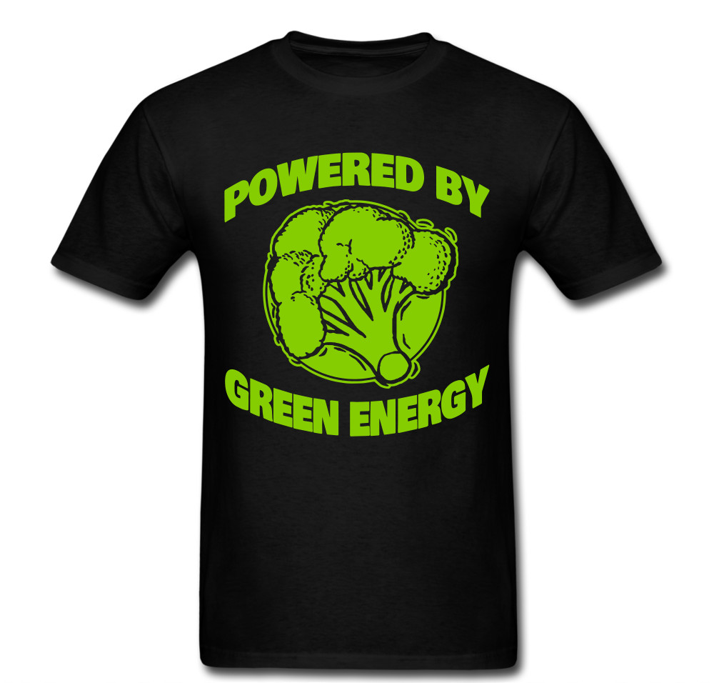 Powered by green energy vegan vegetarian veggies fruits T shirt Unisex Tee
