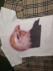 Travis Scott Birds In The Trap Airbrush Eagle Concert Tour Shirt Men Large White