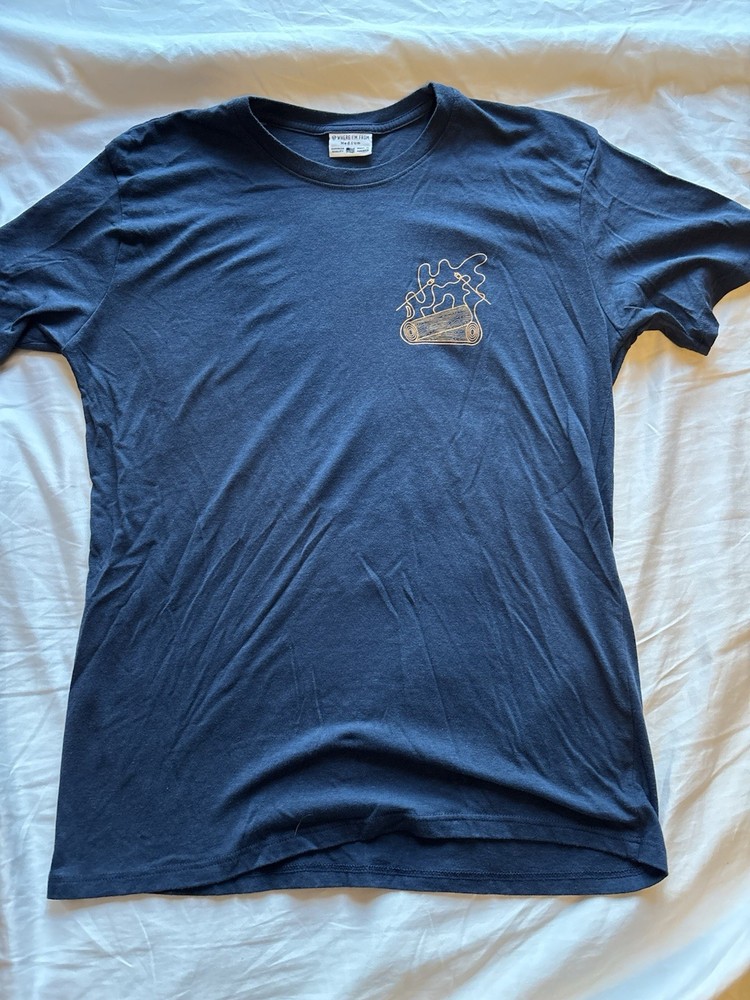 Where I’m From Navy Blue Nights Like This Campfire Graphic Men’s T-Shirt M