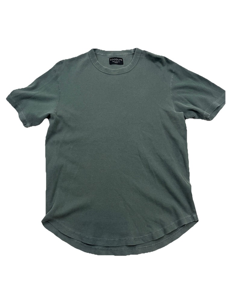 GOODLIFE Mens T-Shirt Medium Curved Hem Modern Casual Crew Comfort Soft Top