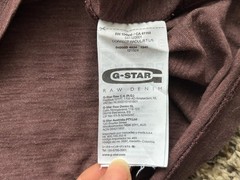 G-Star Raw Long Sleeve Shirt Mens XL Burgandy