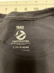Mad Engine Ghostbusters Black Purple Pink Graphic T-Shirt Size Large 42/44