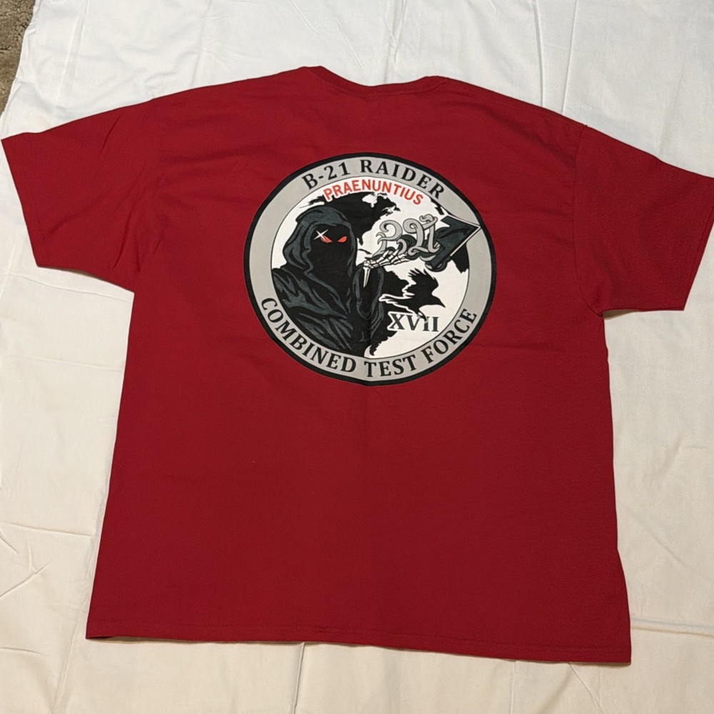 USAF B-21 RAIDER Shirt Men’s XLarge FLIGHT COMBINED TEST FORCE