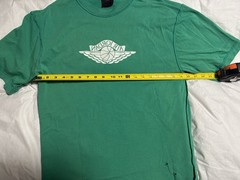 Nike Jordan Rare Air Stadium Green Distressed Shirt IB3130-324 Mens Small
