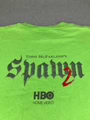 Vintage Spawn 2 Shirt Men XL Green HBO Animated Show Todd McFarlane Comics Movie