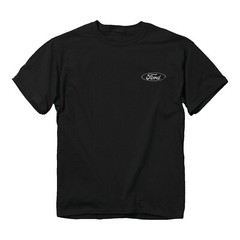 Ford Truck Camo American Flag Black T-Shirt