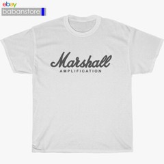 New Marshall Amplifie Logo Black/White/Grey/Navy and More T-Shirt Size S-5XL