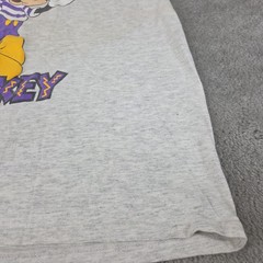 Vtg Single Stitch Mickey Mouse T-Shirt Two Tone Sleeves Size L Distressed Disney