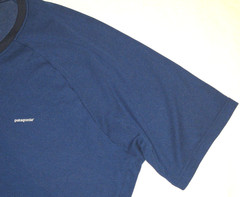 Men’s PATAGONIA Blue Performance Breathable Quick-Dry Casual Athletic T-Shirt XL