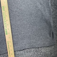 J.Crew Henley Oarsman Thermal Shirt Mens Large Gray Cotton Ribbed Cuffs Casual