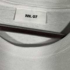 NN. 07 Shirt Mens XL White Clive Waffle Knit Lightweight Crewneck T-Shirt Tee