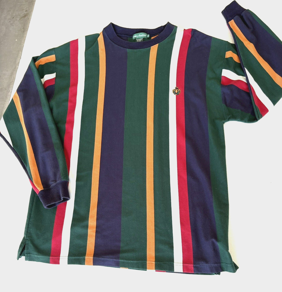 Vintage Knights Of Round Table Crewneck Men’s Shirt XL striped