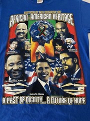 Vintage African American Heritage Shirt Mens Medium Black History MLK Obama Tee