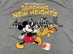 NEW Disney Shirt Adult Large Gray Mickey Mouse Pluto Icons WDW New Heights Parks