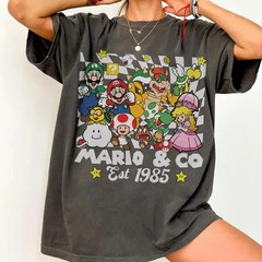 Mario and Friends Shirt, Retro Super Mario Shirt, Mario Family Shirt