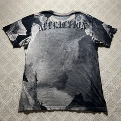 Rare Vtg Affliction Puppet Master God Vs Devil Demon Shirt 2XL Y2K AOP