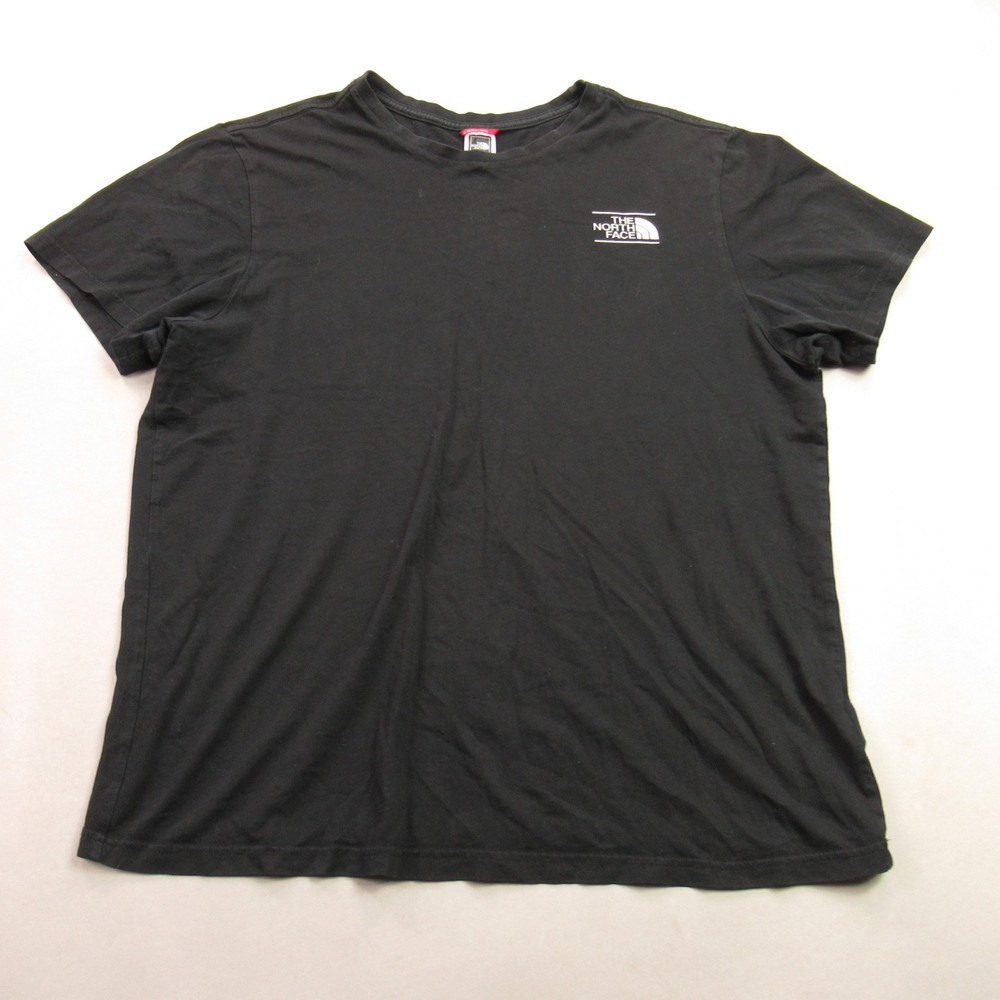 North Face Shirt Mens Large Black Short Sleeve Crew Neck Lightweight Casual